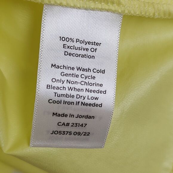 Talbot's T by Talbot's Lightweight Yellow Chiffon Water Resistant Jacket NWT - Picture 9 of 13